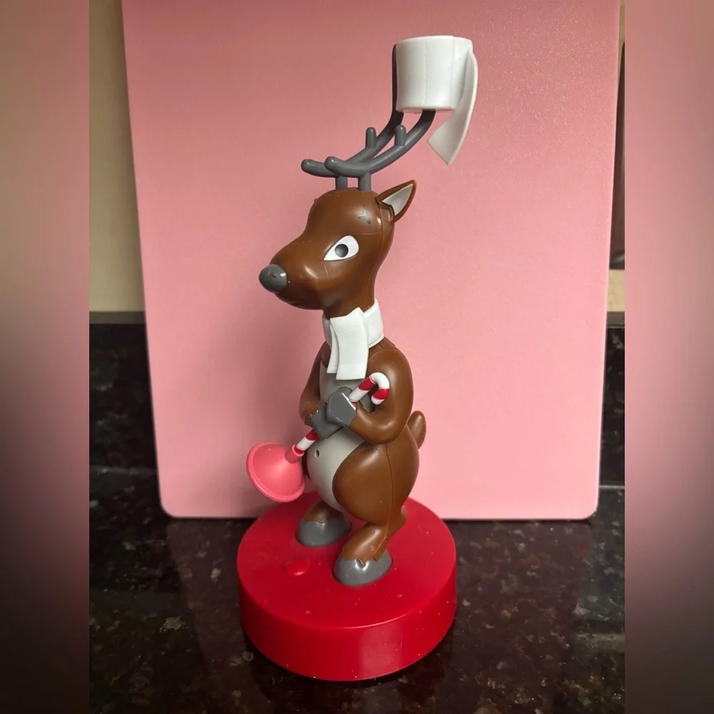 Hallmark Northpole Deer John Singing Talking Reindeer Funny Gag Gift Christmas - Picture 4 of 7